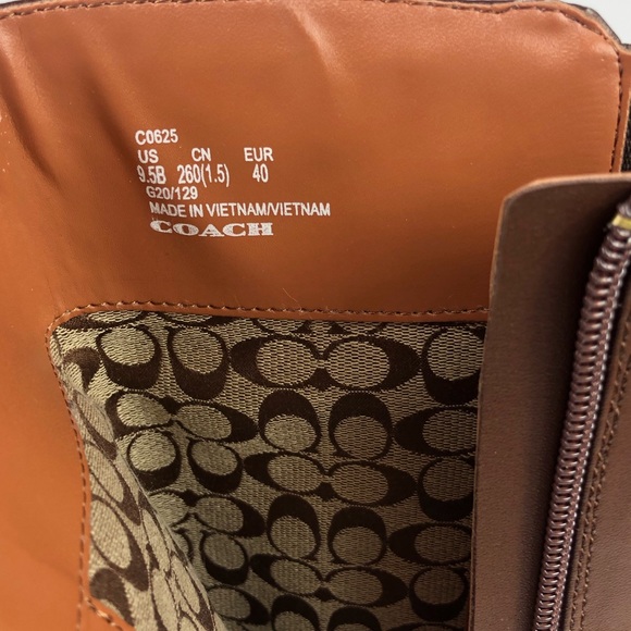 Coach women’s Farrah logo buckle tall riding boots - Picture 9 of 10